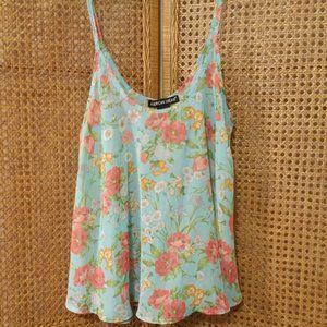 American Dream Floral Flowy Tank